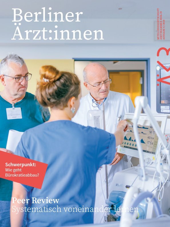 Cover der „Berliner Ärzt:innen“, Ausgabe 5/2024