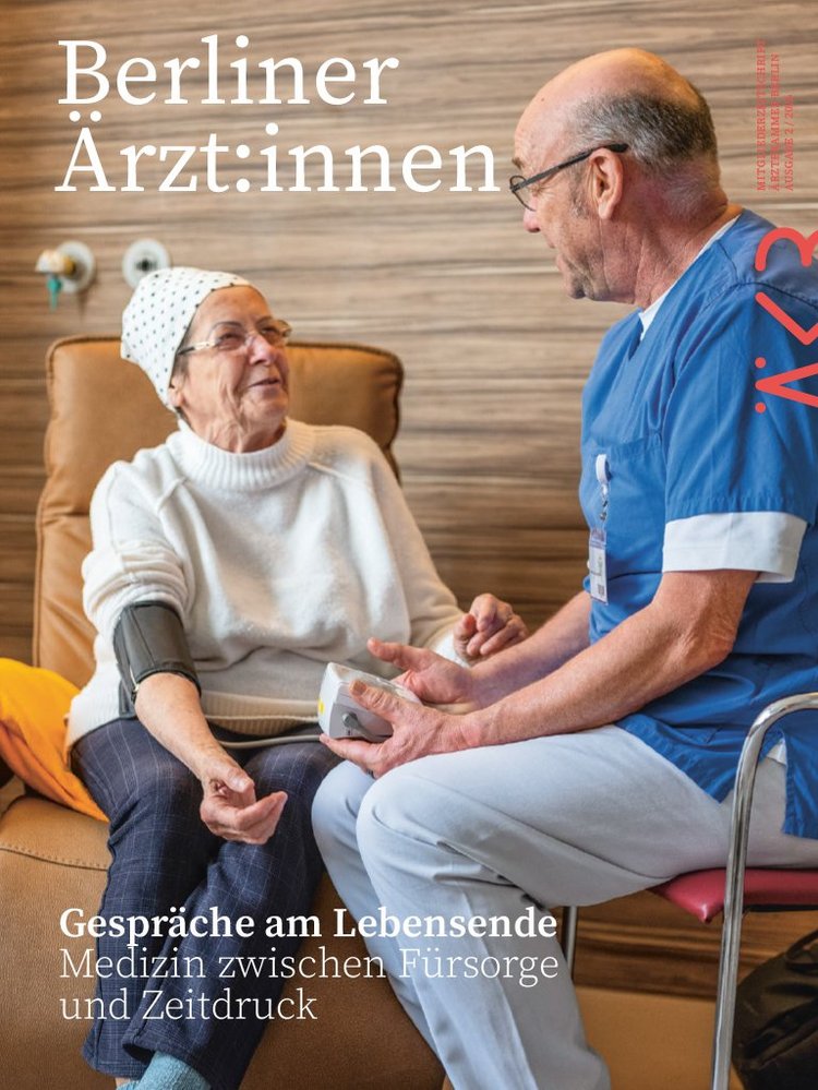 Foto: Sibylle Fendt, OSTKREUZ / Ärztekammer Berlin Cover der „Berliner Ärzt:innen“, Ausgabe 2/2026