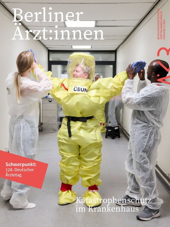 Cover der „Berliner Ärzt:innen“, Ausgabe 3/2024