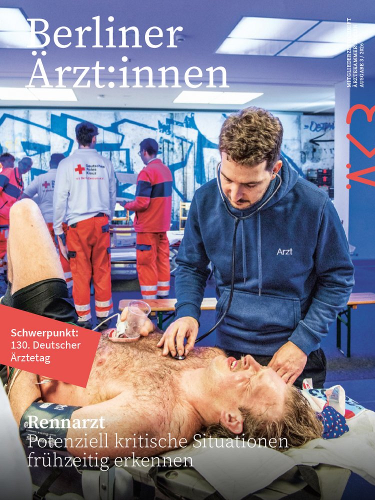 Cover der "Berliner Ärzt:innen", Ausgabe 3/2026